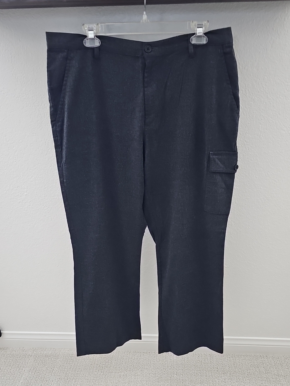 Old Navy Mid Rise Stretch Utility Cargo Pants Gray 18